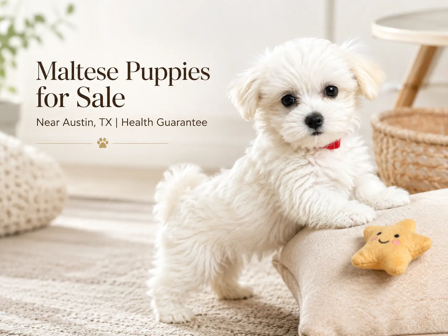 Maltese Puppies for Sale Near Austin, TX | Health Guarantee